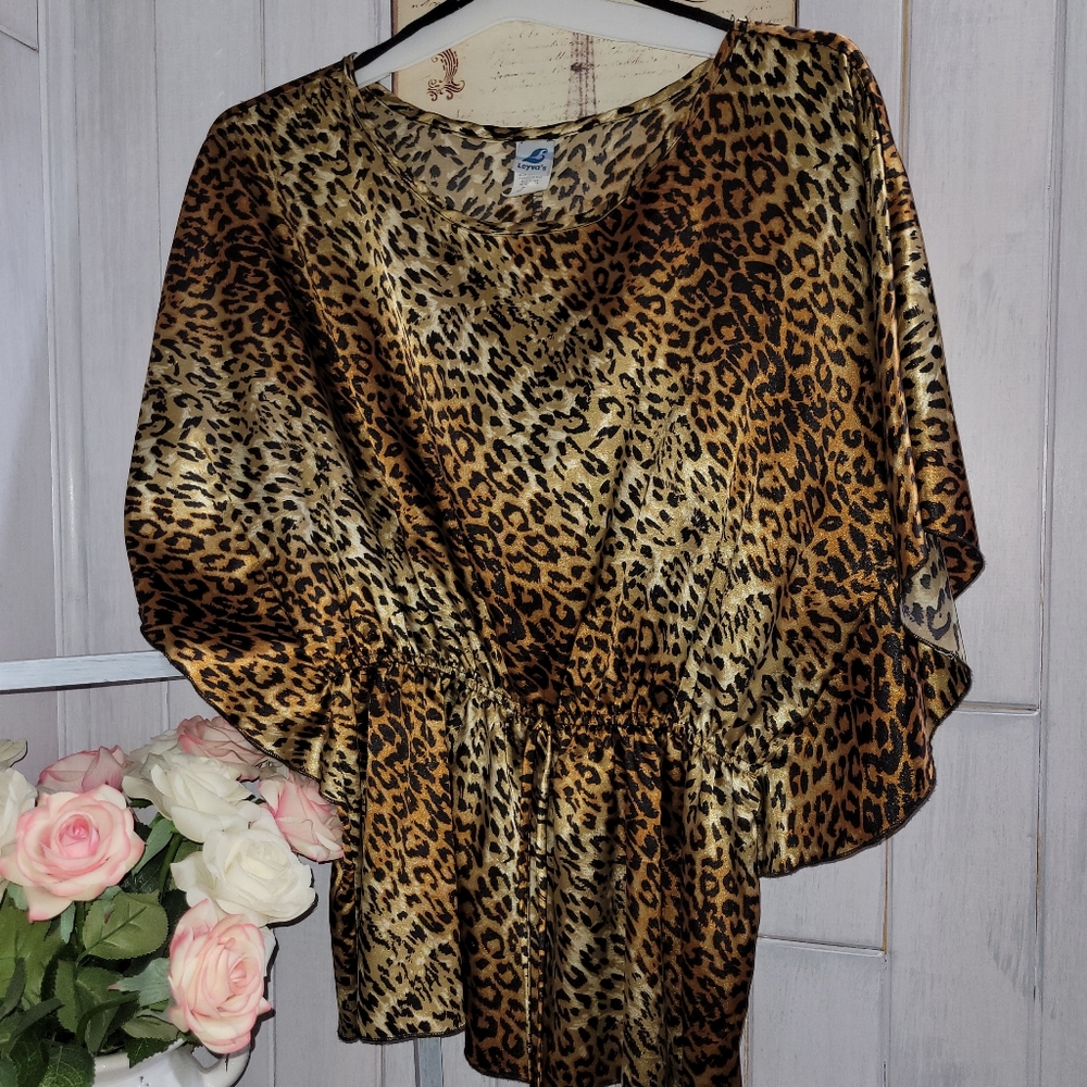 Cheetah print blouse